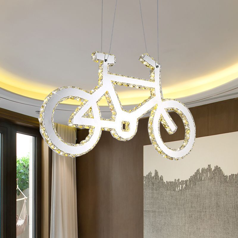 LED Eingeklagte Kristallleuchter Licht Mode -Chrom Fahrrad Wohnzimmer Pendel Licht Licht