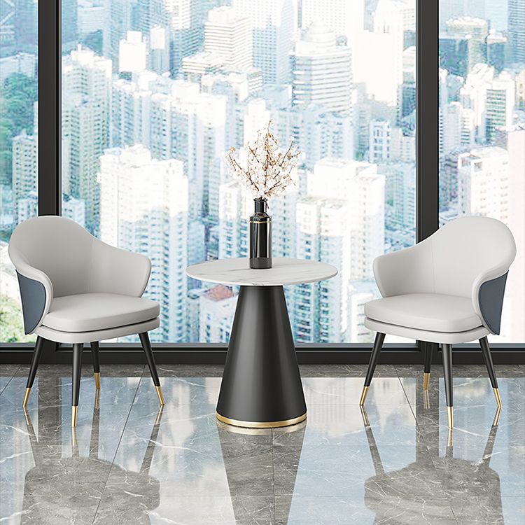 Modern 1/2/3/4/5 Pieces Dining Set Round White Dining Table Set for Home Use