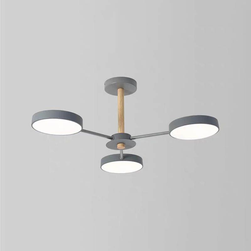 Lámparas de lámpara de lámpara de metal de forma de geometría de estilo contemporáneo