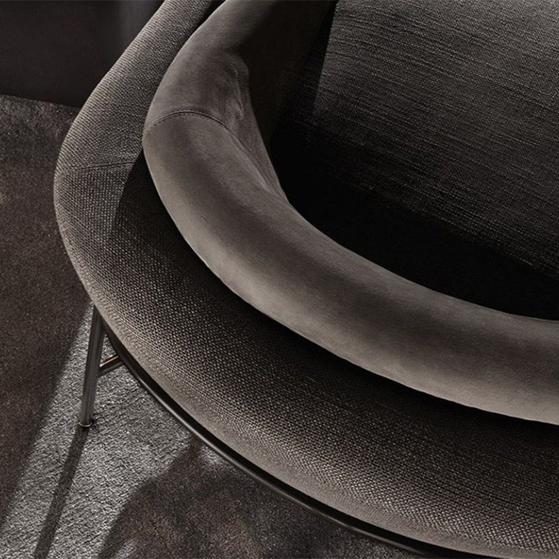 29.52" Wide Barrel Chair Arms Included Barrel Accent Chair with Basic Four Leg