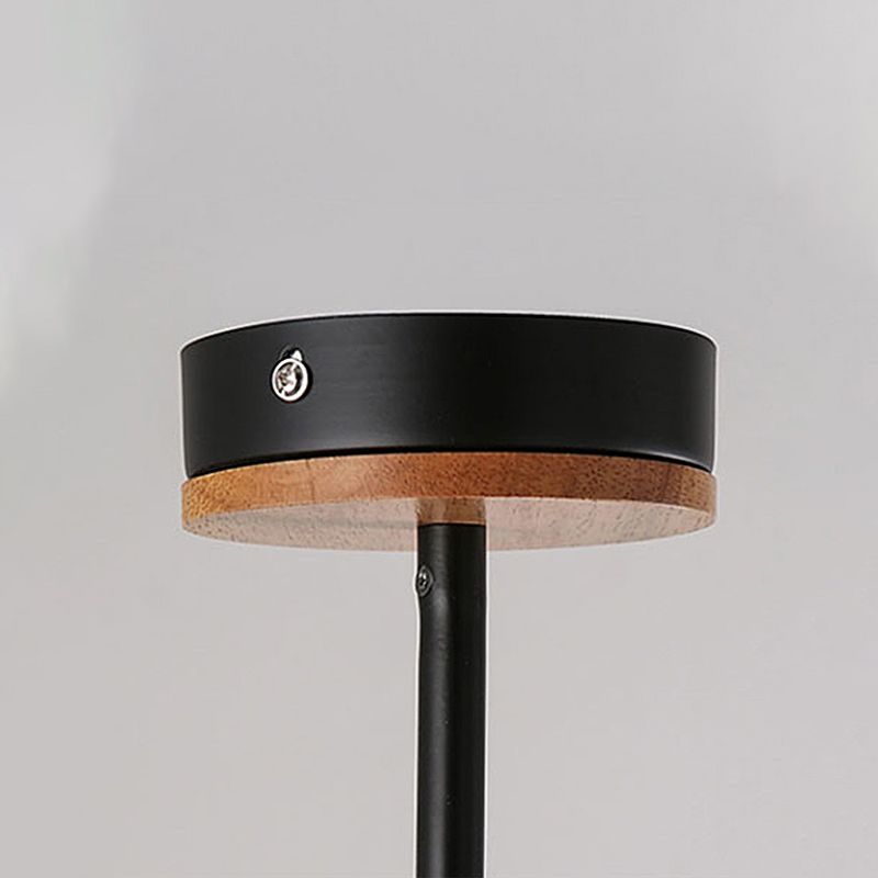 Moderne Trommelanhänger Leuchte Fixation Stoff 1 hängende Deckenleuchte in Weiß/Schwarz