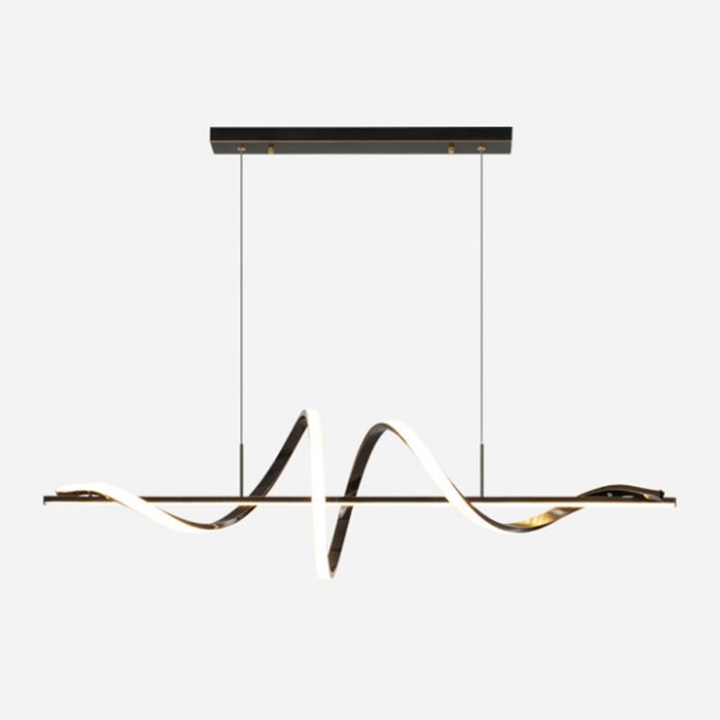 2-Light Geometric Island Pendant Lighting Modern Metal Island Light Fixtures