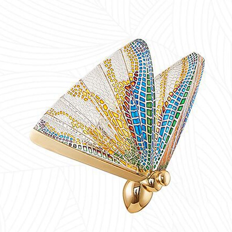 Butterfly Shade Hanging Lighting Modern Style Metal 1 Lights Hanging Lamp for Bedroom