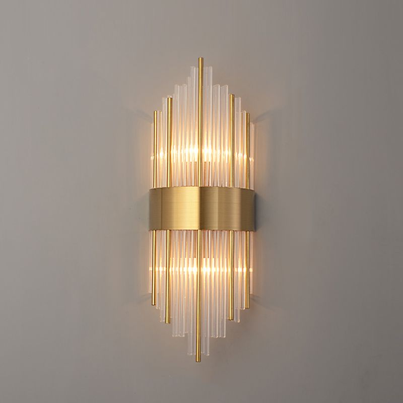 Einzigartige Schattenkristallwandleuchter moderner Stil 2 Leuchten Wandmontage Leuchte Leuchte