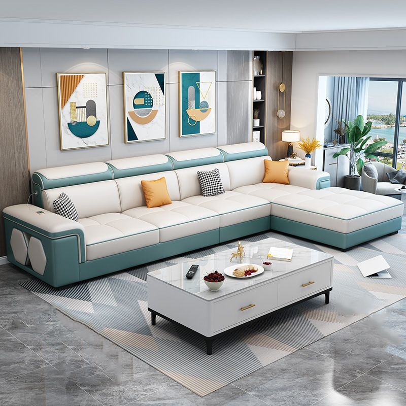 Contemporary L-shape Sectionals Right Hand Facing Sofa and Chaise for Living Room