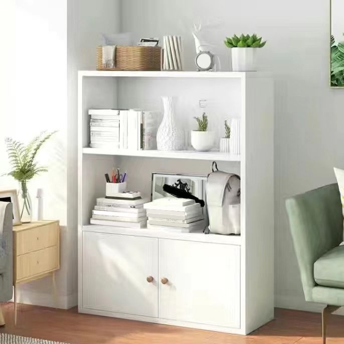 Scandinavian Artificial Wood Bookcase 9" Wide Home Standard Bookshelf