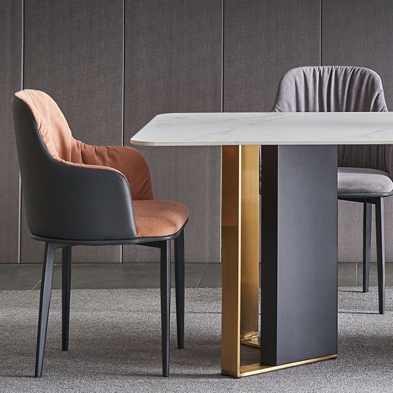 Glam Sintered Stone Dining Set Rectangle 1/4/5/7 Pieces Dining Set