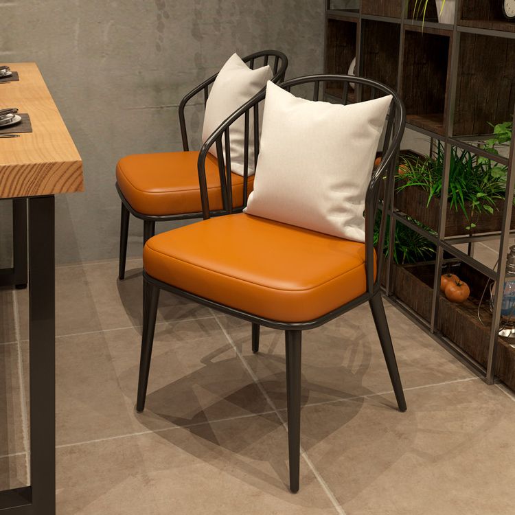 Industrial Dining Room Set with Rectangle Table and Metal Base Kitchen Table Set