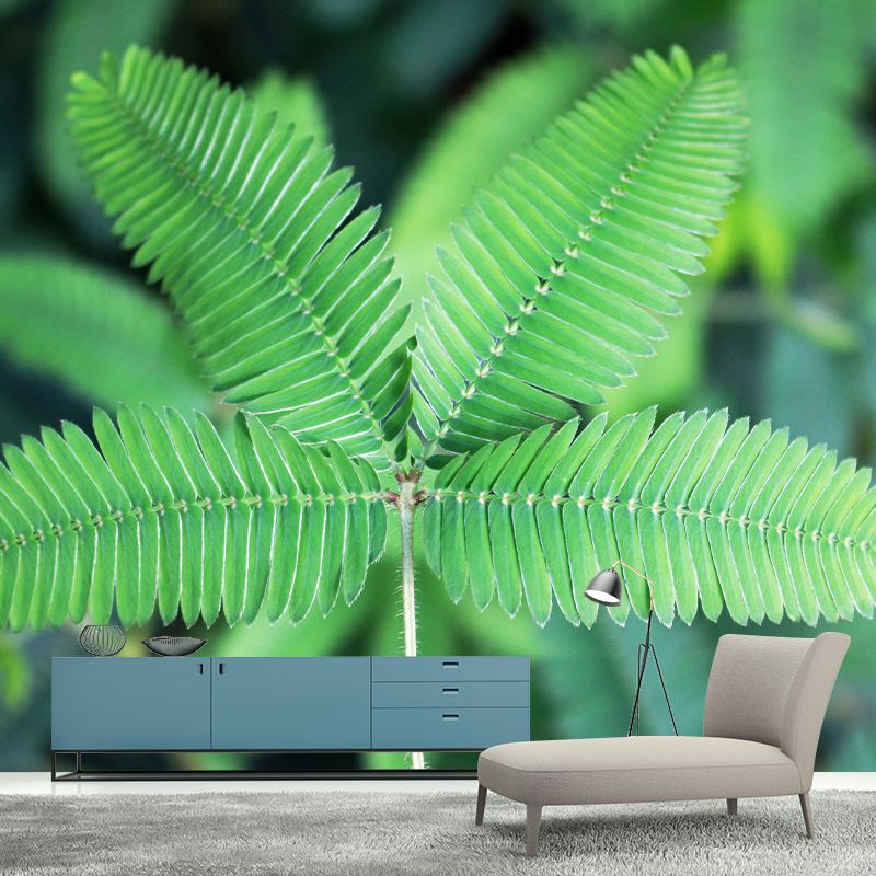 Exquisite Wall Mural Tropical Plant Leaf Print Sitting Room Wall Mural