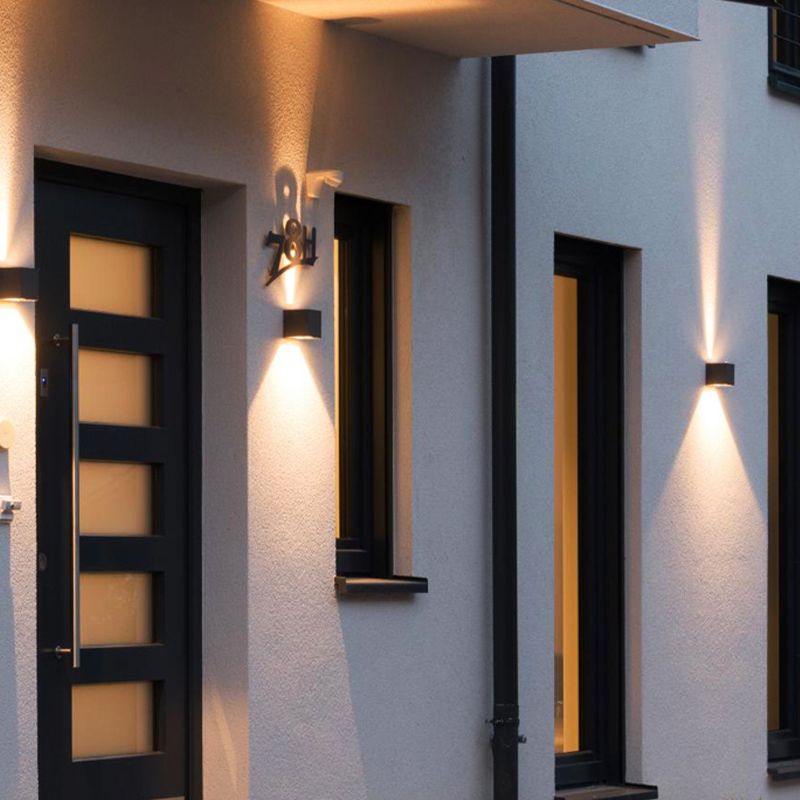 Modern Lighting Outdoor Sconces Disconce di lavatrice per la parete della casa con arte metallica
