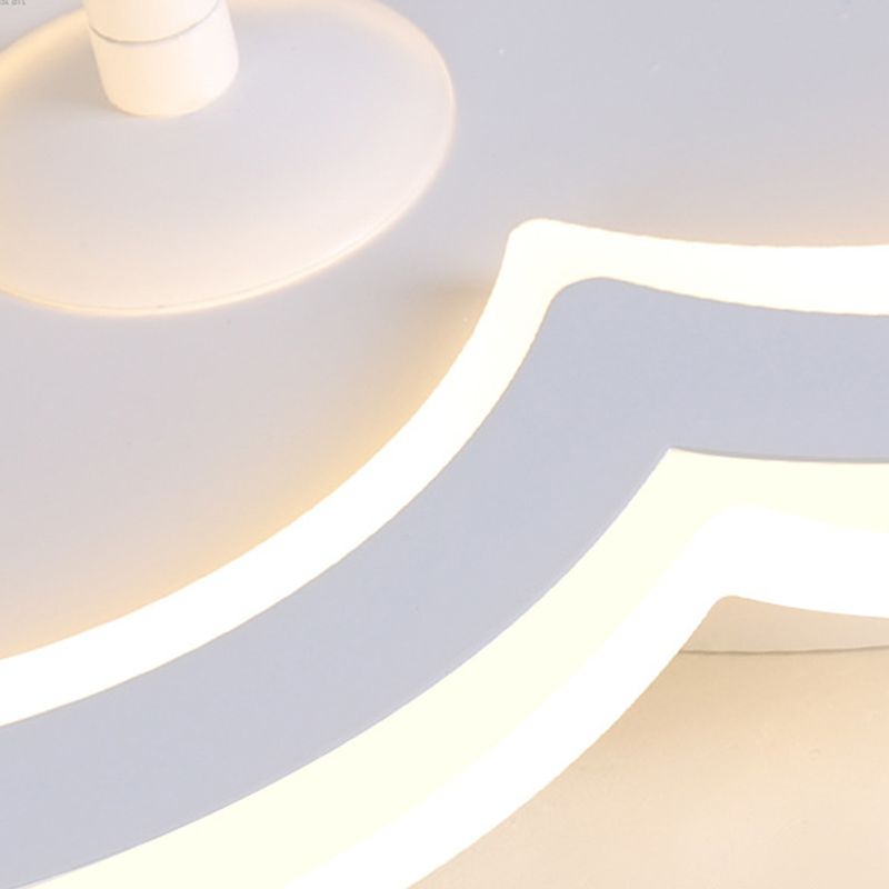 Luminaria de montaje de techo de forma de nube LED Nordic LED de montaje de techo de metal