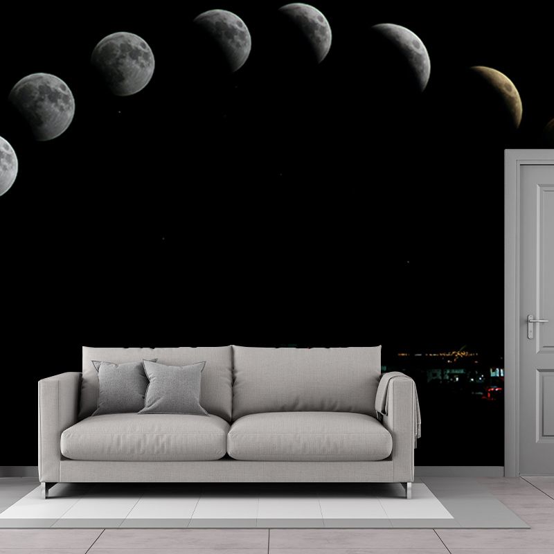 Modern Style Wall Mural Wallpaper Galaxy Photography Bedroom Wall Mural