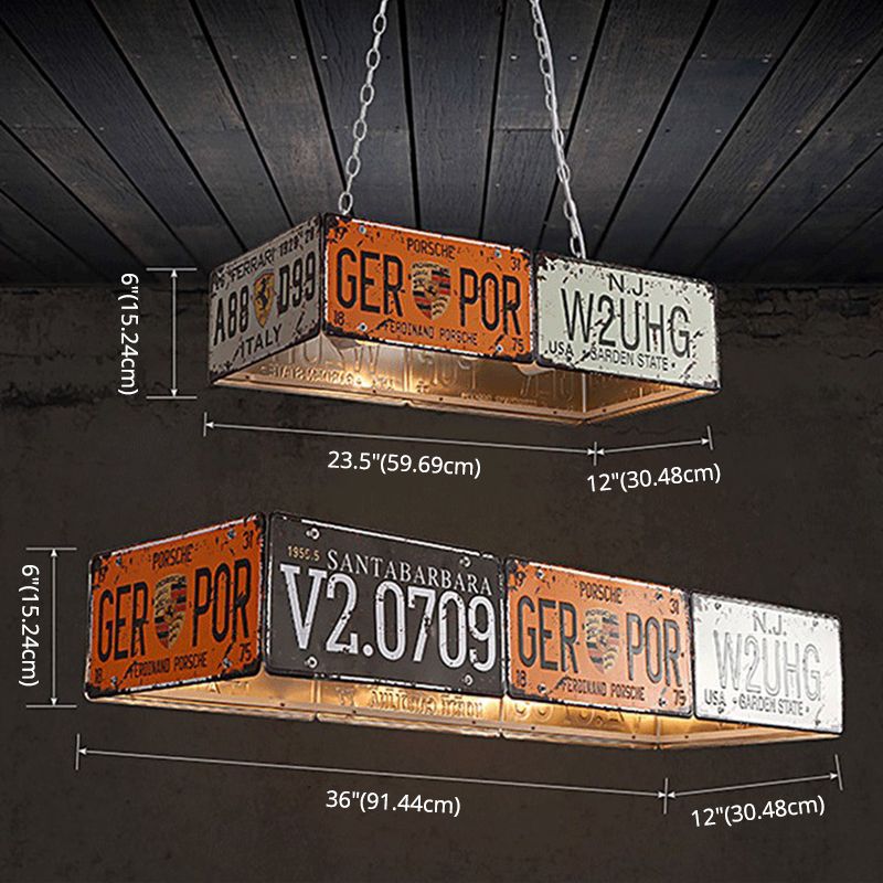 Luminaire géométrique luminaire luminaire rétro de style industriel éclairage en métal pour bar