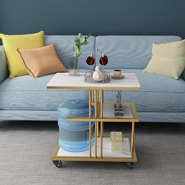 24.41" Tall Contemporary Style Side End Table Storage End Table