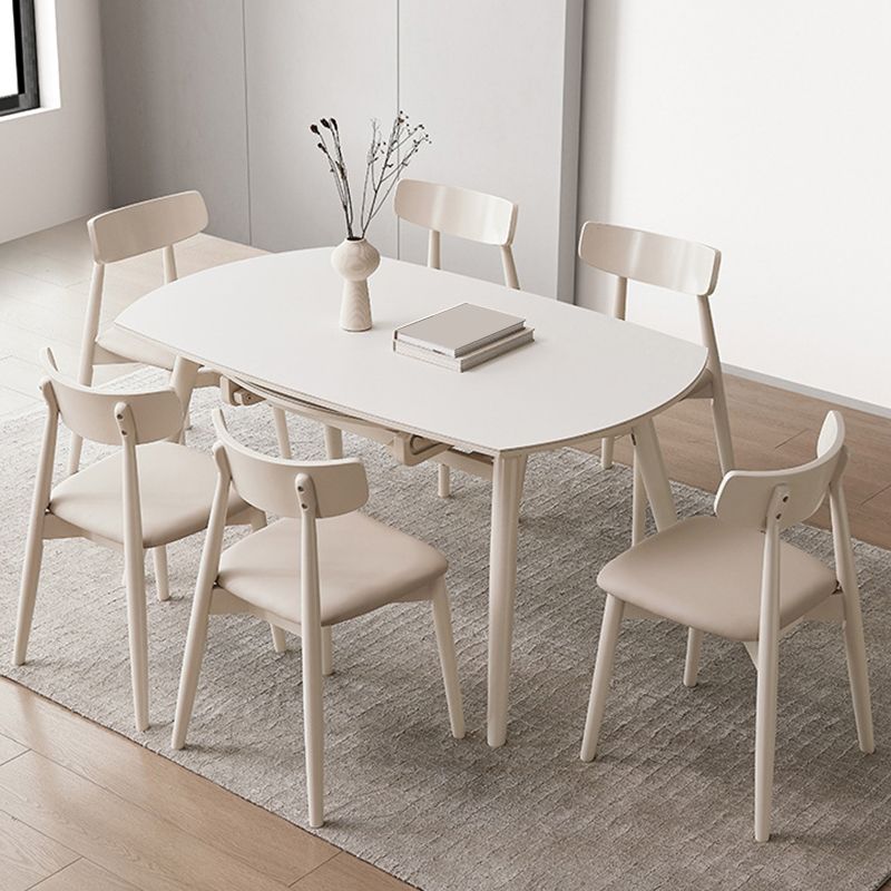 Sintered Stone Dining Table Modern Rectangle Dining Table for Kitchen