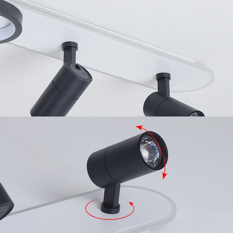 Plafonnier LED moderne met en lumière les luminaires encastrés en métal