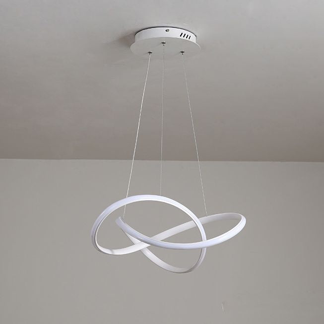 Modern Twist Suspended Lighting Fixture Metallic Pendant Lighting Fixtures for Restaurant