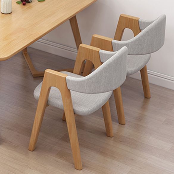 Fixed Wood Top Kitchen Table Set with 4 Legs Base Dining Table Sets for Dining Room