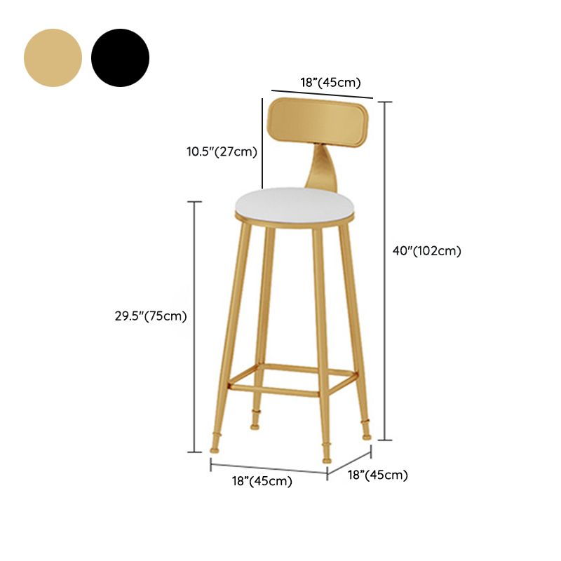 Modern Bar Table Set 1/2/3 Pieces Faux Marble Counter Table with Upholstered Stools