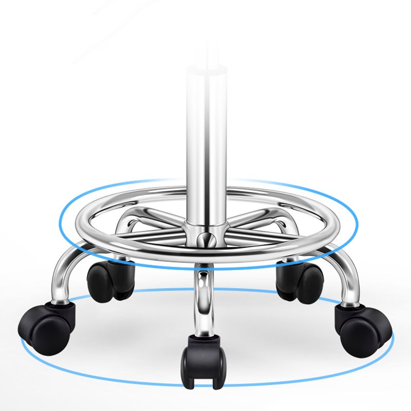 Modern Rotatable Adjustable Counter Stool Steel Cashier Bar Stool with Cushion and Pedal