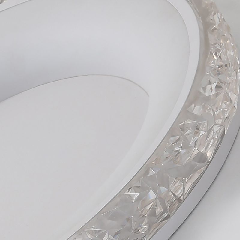 Scandinavische ronde plafondlamp LED kristal dichtbij plafondlamp voor slaapkamer