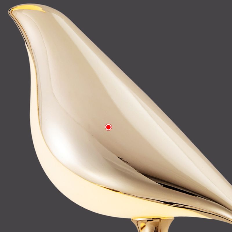 Lampe suspendue en or Postmodern Forme d'oiseau en métal