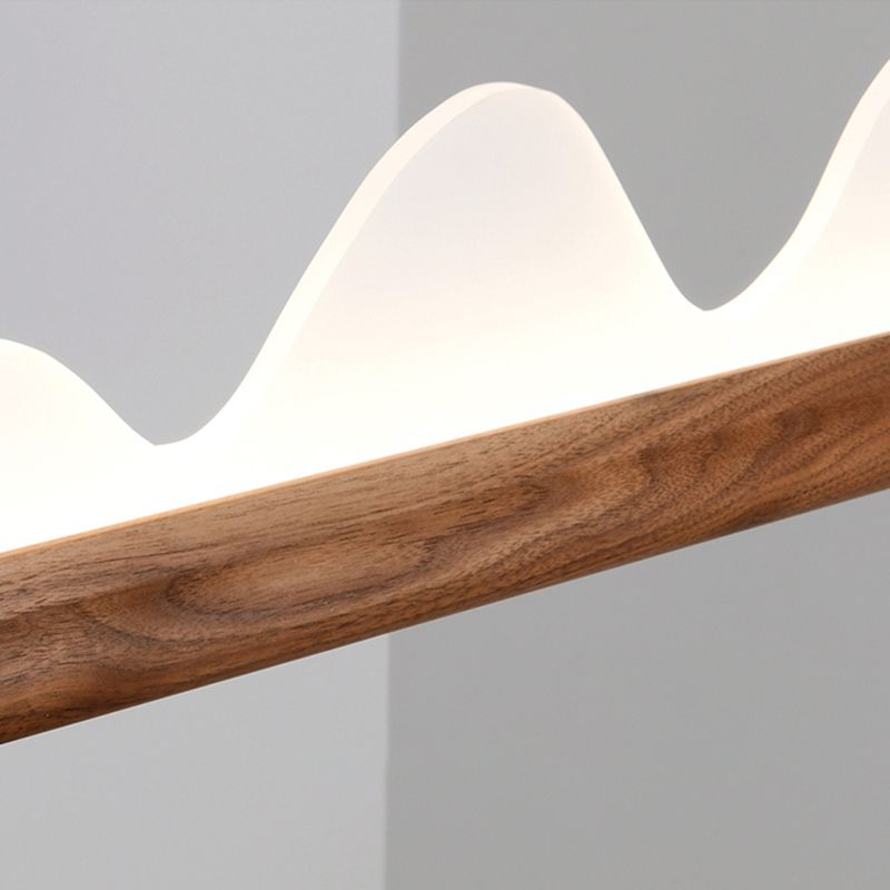 Idées d'éclairage à l'île LED moderne nordique lampe à lustre linéaire pour salle à manger