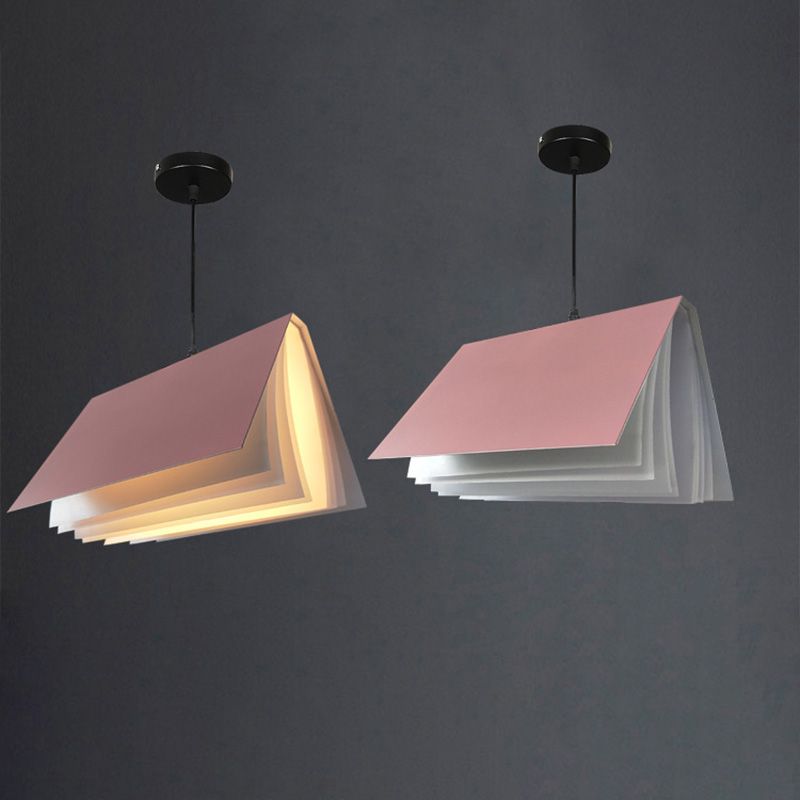 Forme de livre de style nordique Colron Macron Modern Metal 1 Kit d'éclairage de la tête pour la cuisine