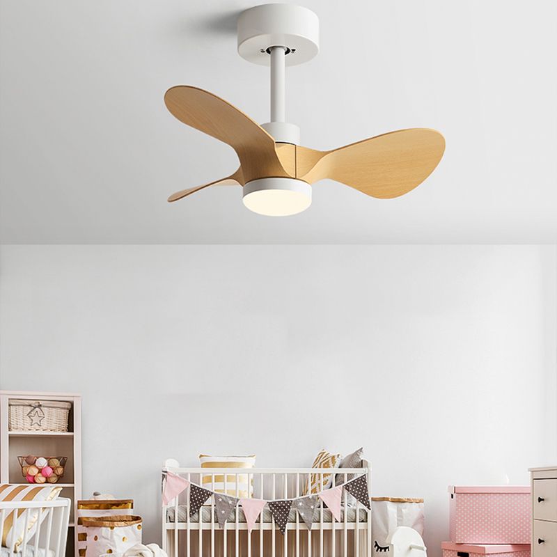 Metal Fan Shape Ceiling Fan Kid Style Single-Light Ceiling Fans Fixtures