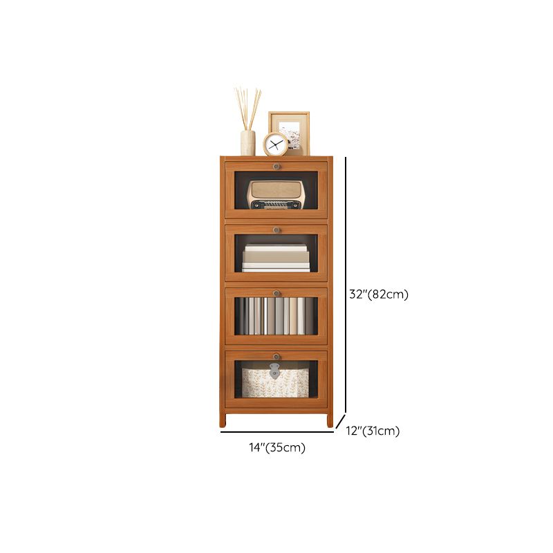 Modern Rectangle Accent Cabinet Glass Scratch Resistant Storage Cabinet