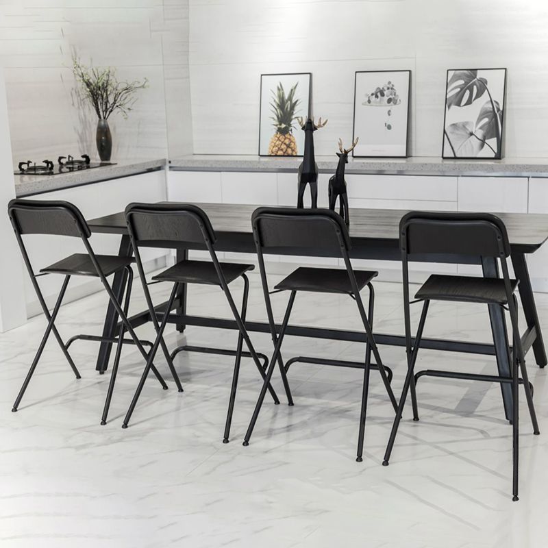 Nordischer Stahl einfacher Klappstange 29 "H Birch Tallhocker, 1 Stück