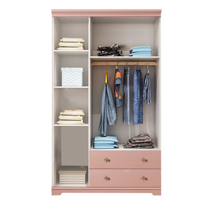 Coastal Storage Cabinet with Hinged Door Manufactured Wood Matte Finish Cabinet