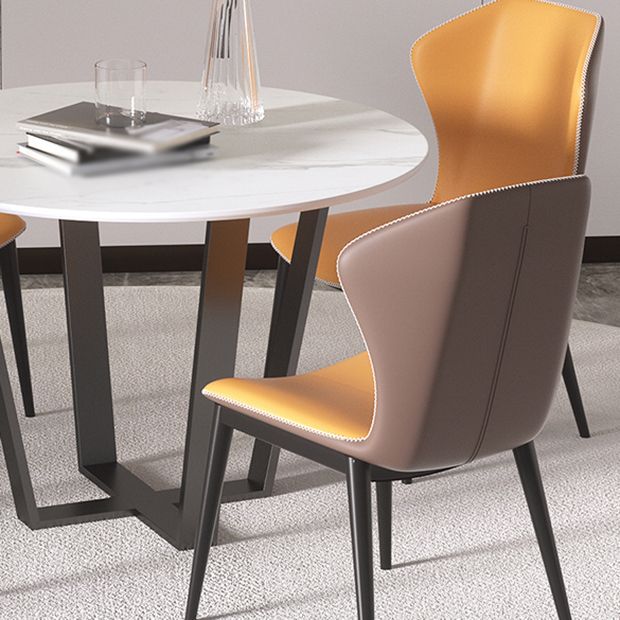 Modern 1/2/5/7 Pieces Dining Set Round Stone Dining Table for Dining Room