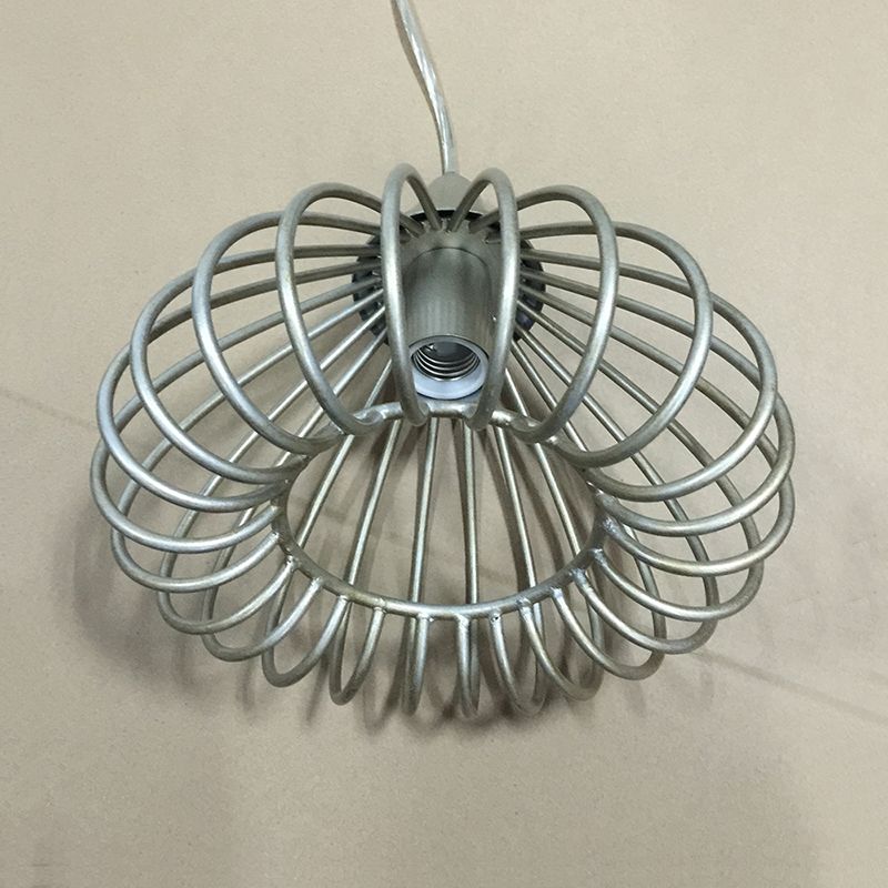 Kit di luce sospesa in gabbia Kit tradizionale in metallo tradizionale 1 illuminazione a sospensione in oro chiaro