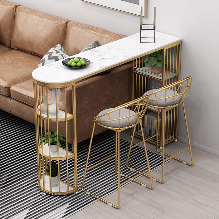 Glam Pub Table Specialty 41-inch Bar Height Bar Table for Small Places