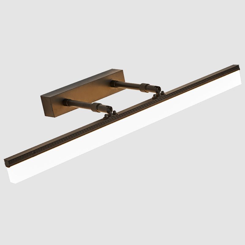 Simplicité contemporaine Rectangle mural lumineux en acrylique lampe murale en acrylique pour salle de bain