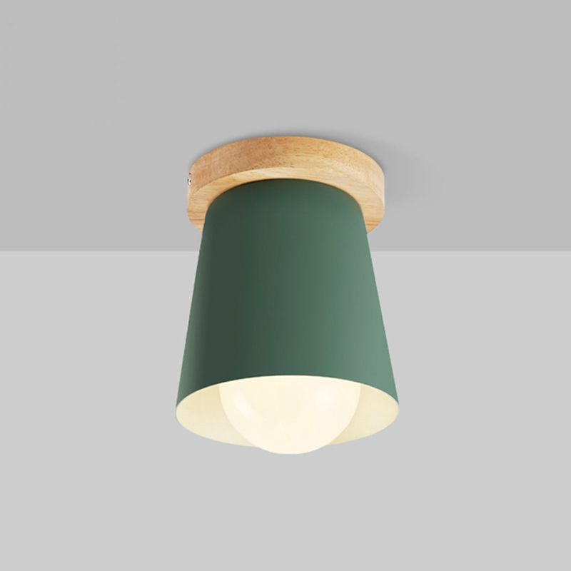 1 lampe éclairage de plafond style nordique métal conique encastré éclairage de salon