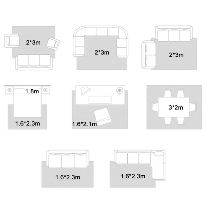 Gray Modern Carpet Polyester Graphic Carpet Washable Carpet for Living Room