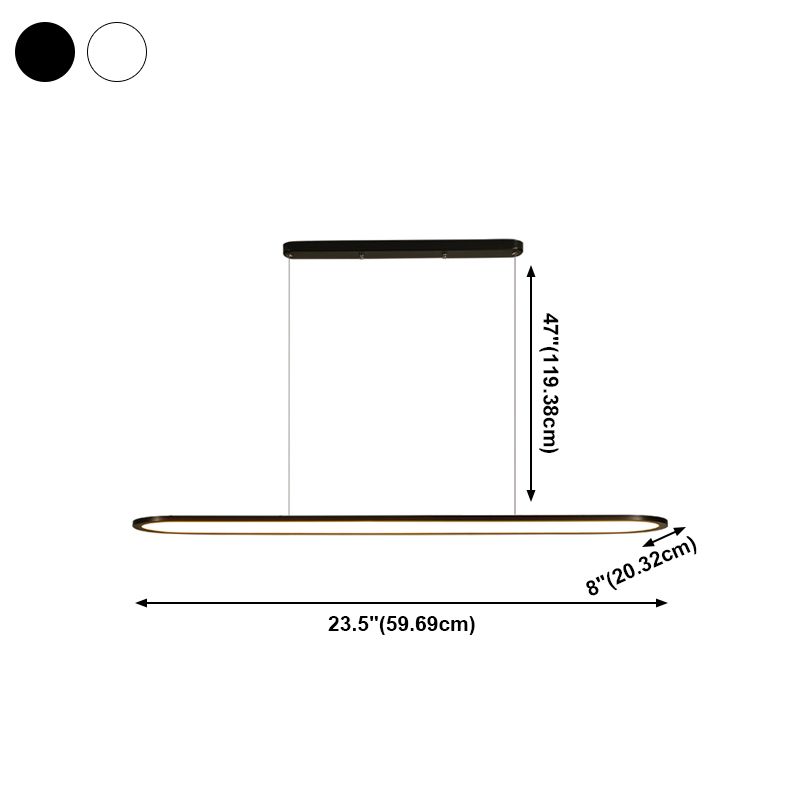 Modern Geometry Island Chandelier 1-Light Restaurant LED Pendant Lighting Fixtures