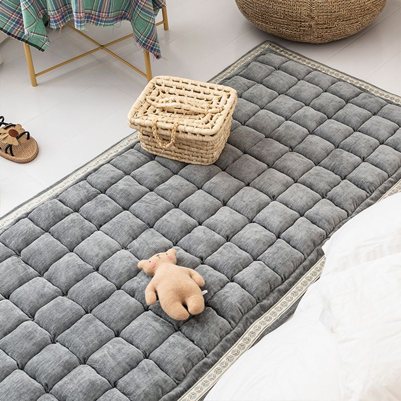 Alfombra de decoración de confort alfombra a cuadros con cuadro de cuadros Polyster sin deslizamiento para mascotas alfombra interior amigable para mascotas