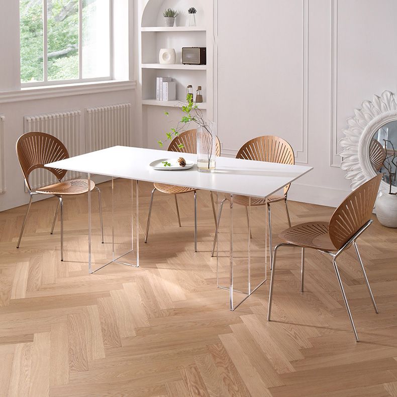 Medieval Modern Stone Dining Table Double Pedestal Table for Kitchen