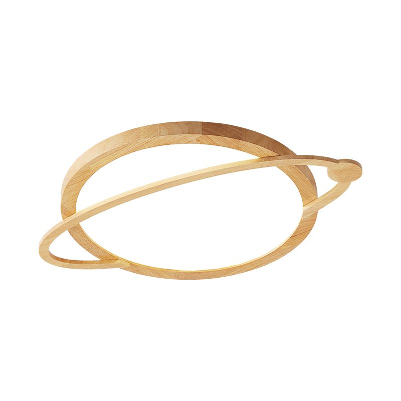 Hout Saturn Inbouwlamp Kinder Led Acryl Dicht bij Plafond Verlichtingsarmatuur voor Slaapkamer