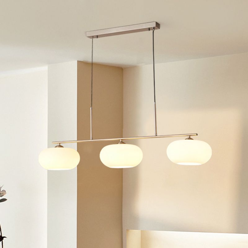 Unique Shape Hanging Lamp Modern 3 Lights Island Chandelier Lights for Dining Room