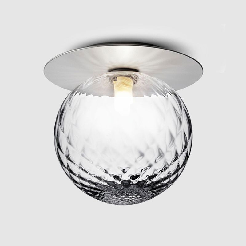 Plafonnier encastré à LED en verre contemporain, luminaire décoratif d'intérieur, idéal pour un couloir