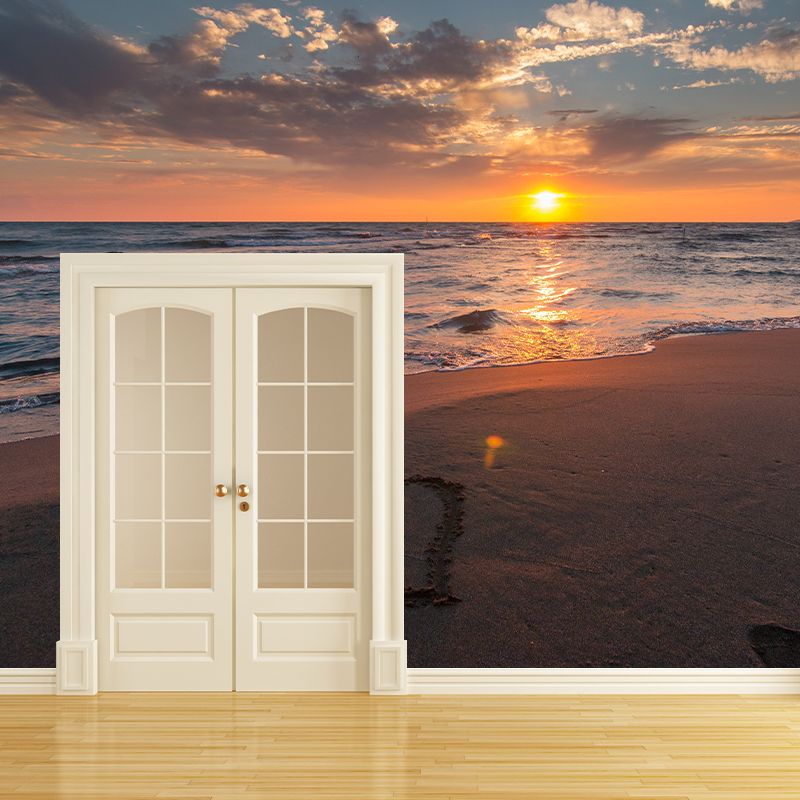 Sea Beach Photography Decorative Wallpaper Living Room Mural Wallpaper