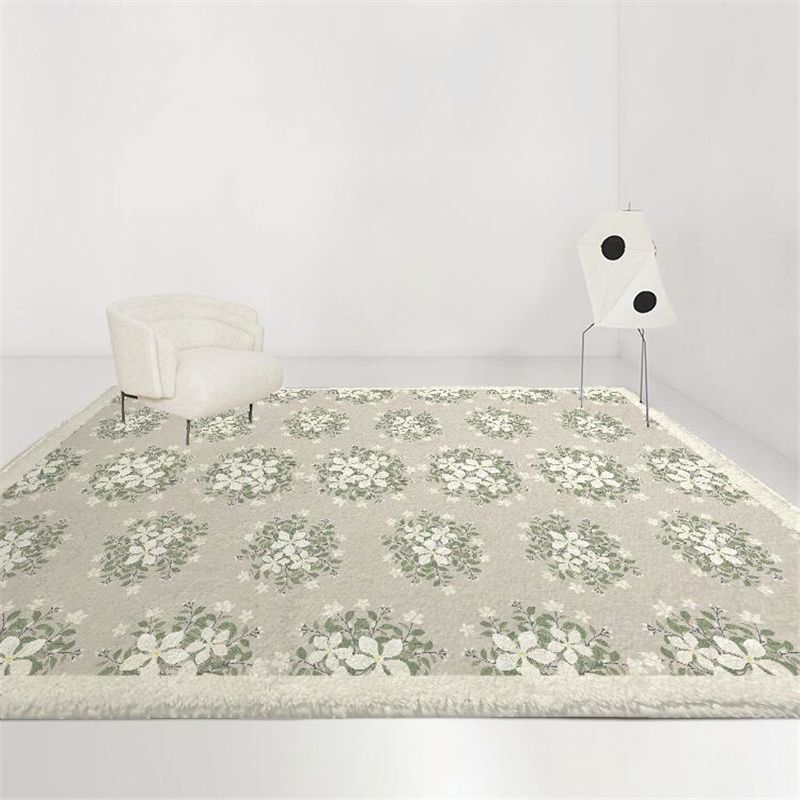 Moderne woonkamer tapijtbloempatroon Polyester Gebied Rug Easy Care Rug voor woningdecoratie