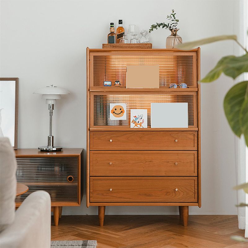 Wooden Home Side Board 49.5"H Farmhouse Style Rectangular Sideboard with Drawers