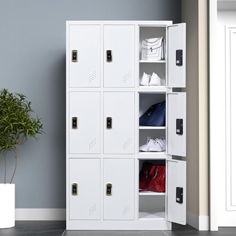 Contemporary Style Wardrobe Metal Home Wardrobe Closet With Lock