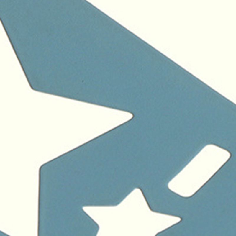 Metal Plane Shape Flush Ceiling Light Kid Style 5 Lights Flush Ceiling Light Fixtures