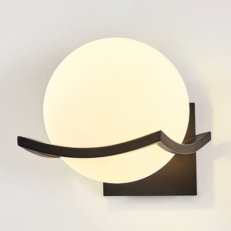 Moderne nordische Kugel Wandmontage Leuchte Glas 1 Lichtwandlampen für Wohnzimmer
